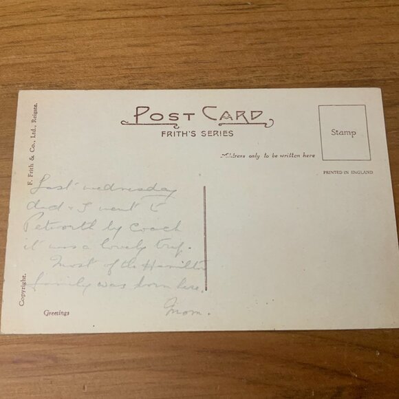 VINTAGE POSTCARD - PETWORTH, SWAN HOTEL, SADDLERS ROW - FRITH'S SERIES #81403 - Picture 2 of 2